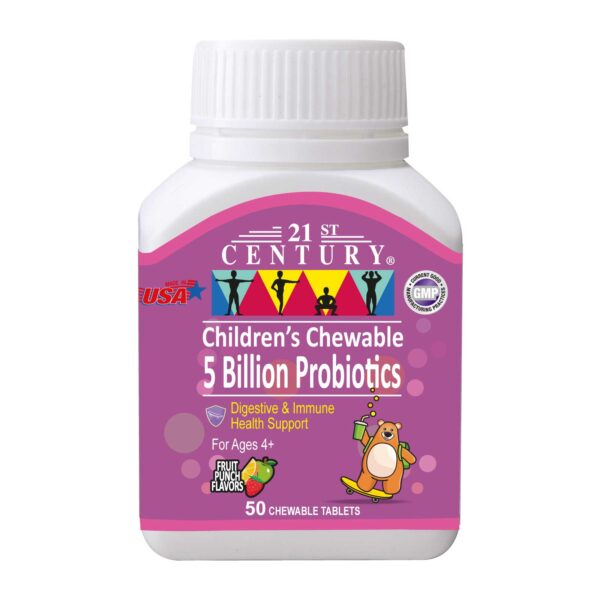 21st Century 兒童益生菌咀嚼片50億 CFU 50粒